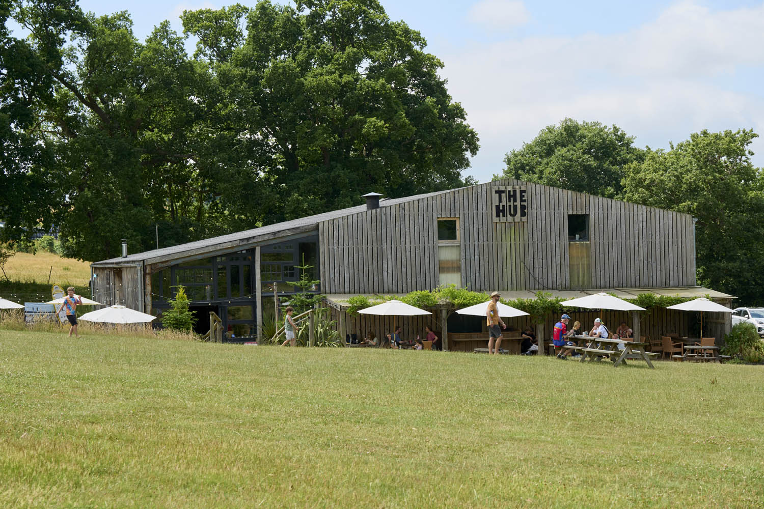 huge garden at The Hub