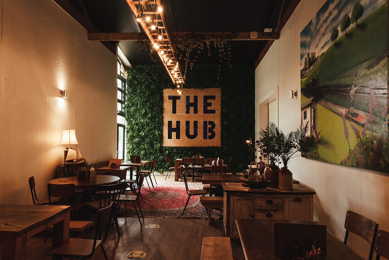 The Hub inside seating